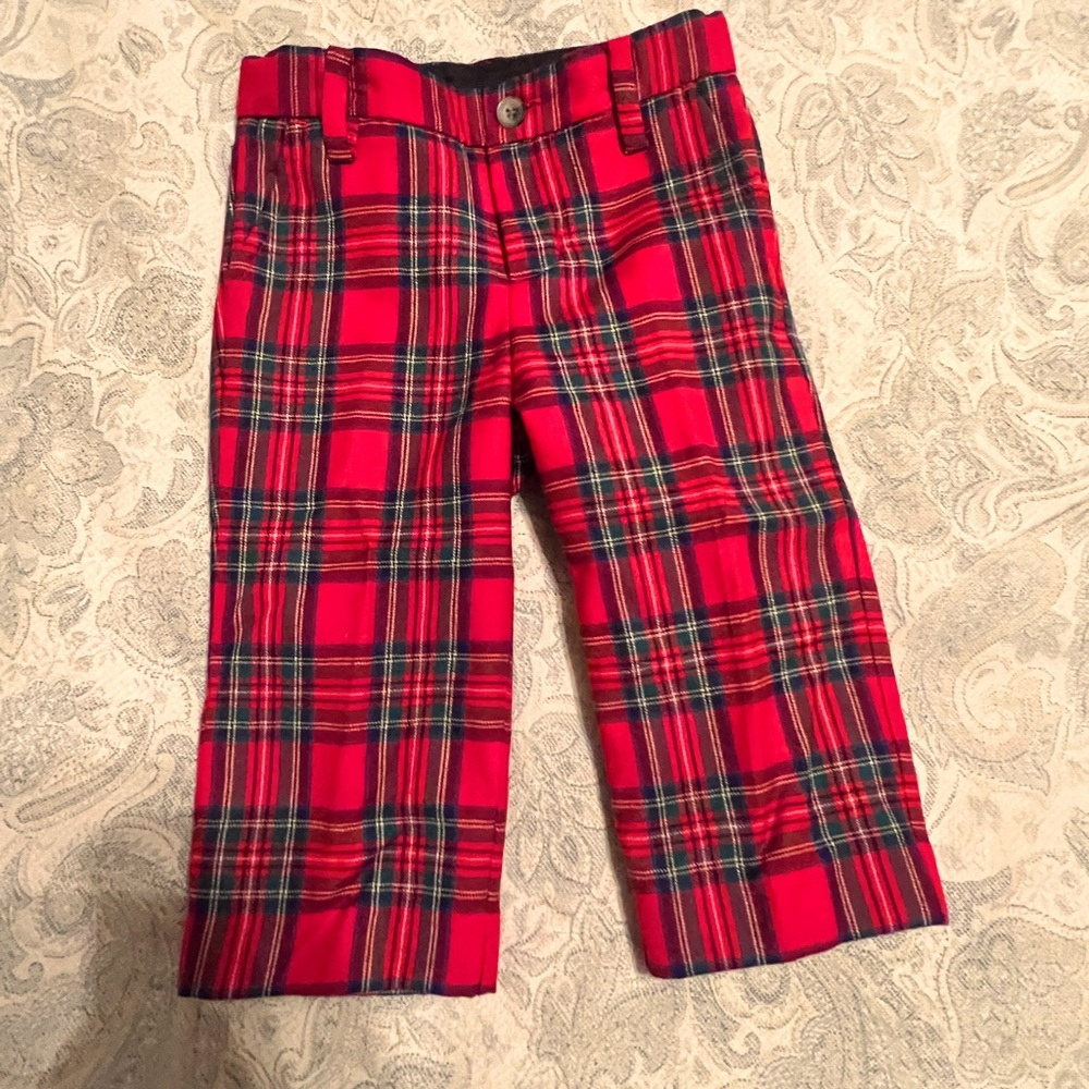 Janie and Jack 100% wool tartan pants
